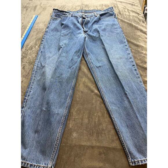 Vintage Levis 560 Jeans Mens 42x32 Blue Denim Pants Cotton Comfort Fit Baggy Y2K - Picture 1 of 9